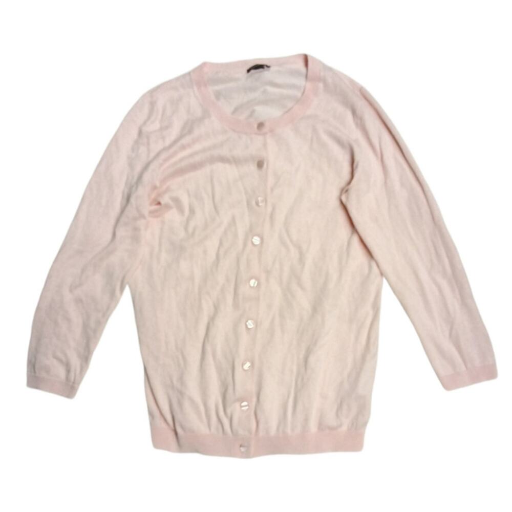 Talbots‎ baby pink button down cardigan